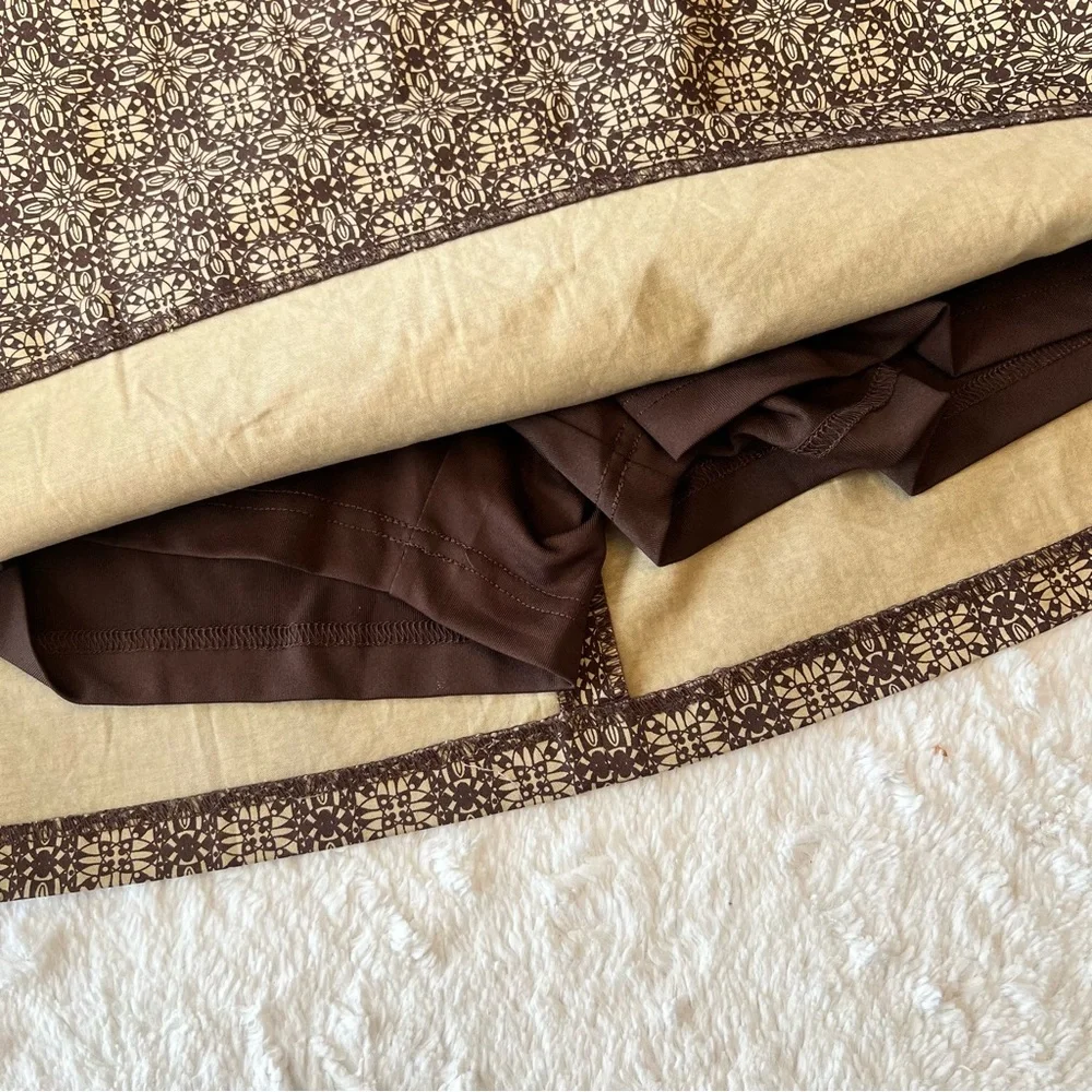 Lady Hagen Brown Patterned Golf Skort